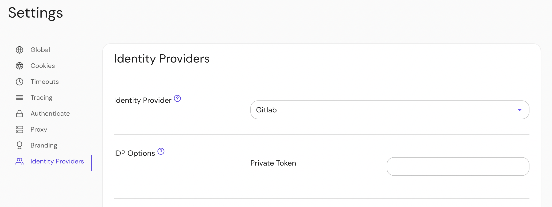 Gitlab Settings